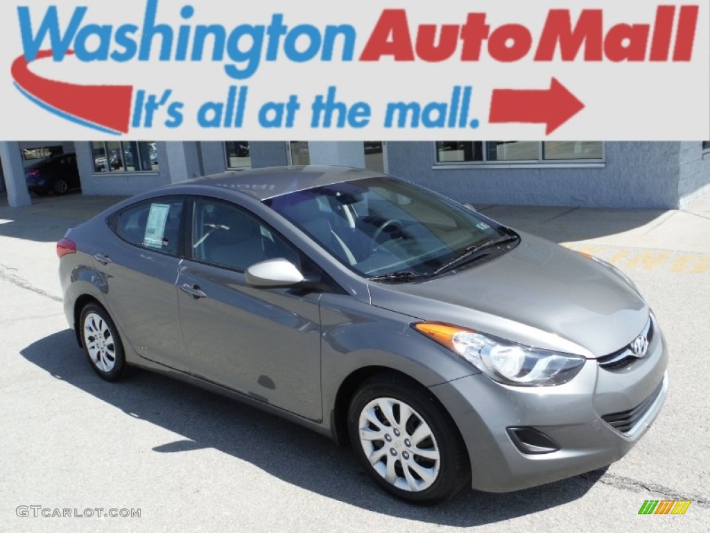 2012 Elantra GLS - Harbor Gray Metallic / Gray photo #1