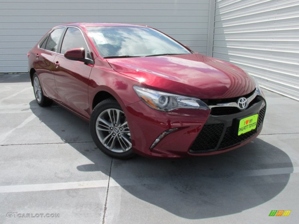 2015 Camry SE - Ruby Flare Pearl / Black photo #1