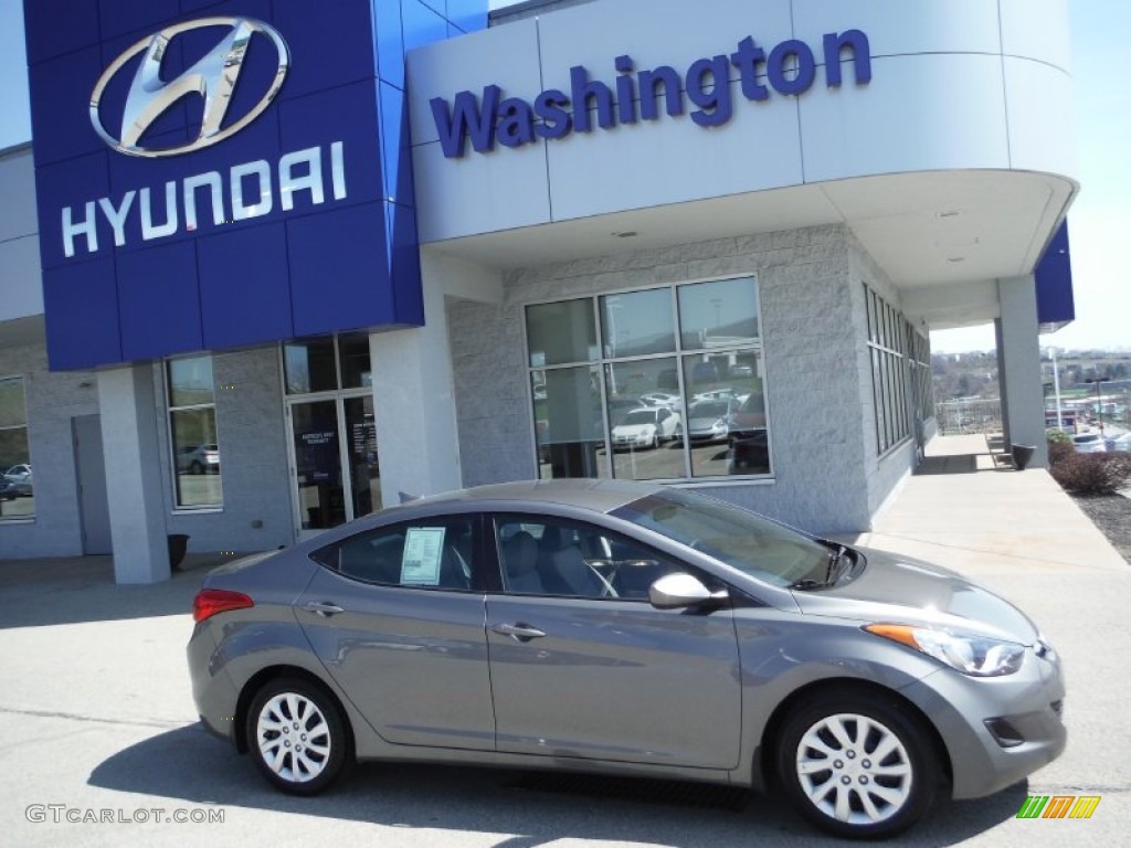 2012 Elantra GLS - Harbor Gray Metallic / Gray photo #2