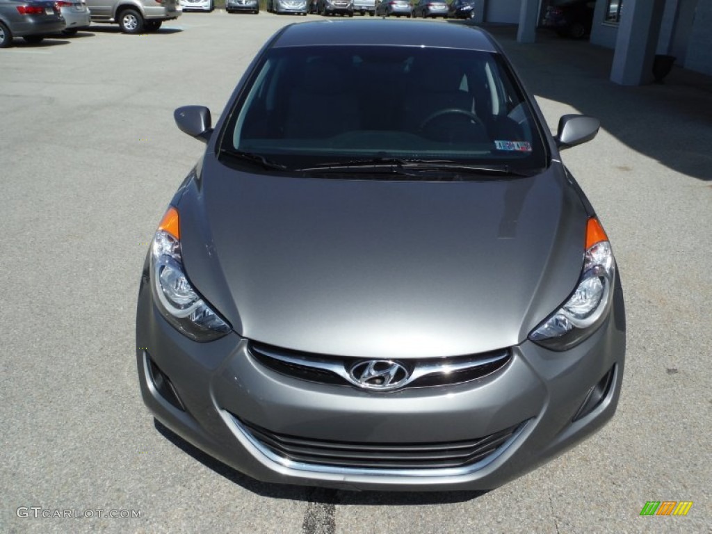 2012 Elantra GLS - Harbor Gray Metallic / Gray photo #4