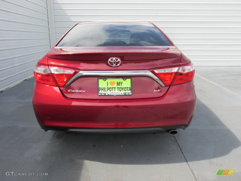 2015 Camry SE - Ruby Flare Pearl / Black photo #5