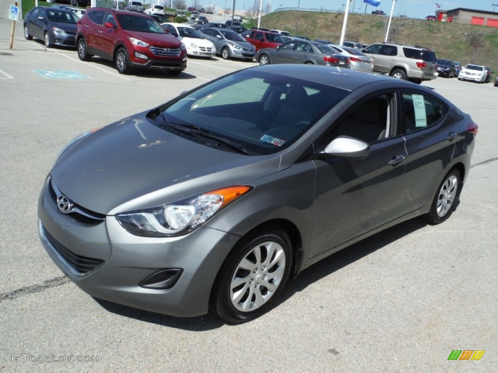 2012 Elantra GLS - Harbor Gray Metallic / Gray photo #5
