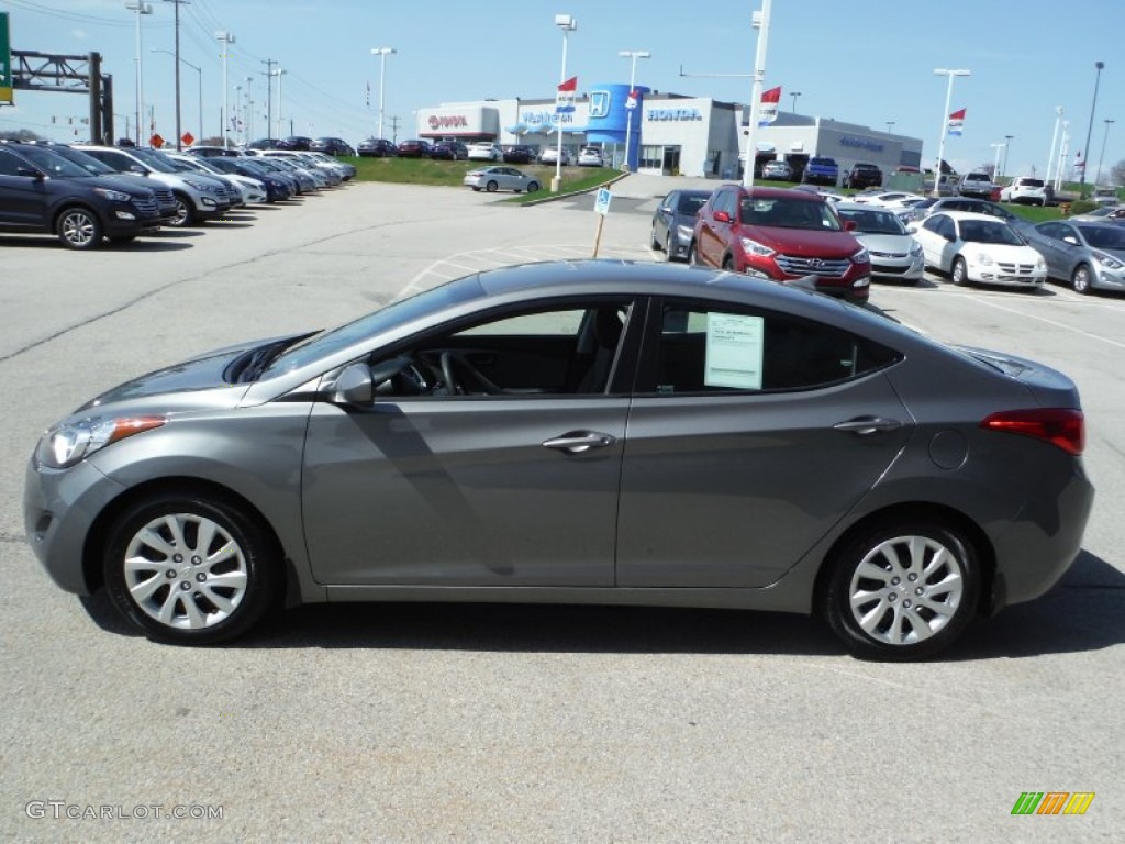 2012 Elantra GLS - Harbor Gray Metallic / Gray photo #6