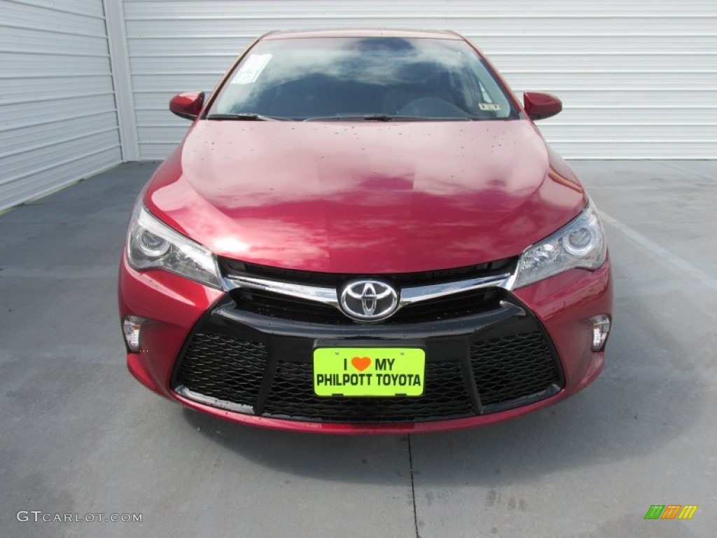 2015 Camry SE - Ruby Flare Pearl / Black photo #8