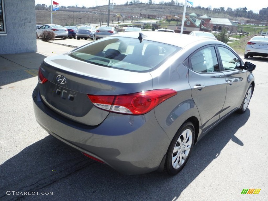 2012 Elantra GLS - Harbor Gray Metallic / Gray photo #8