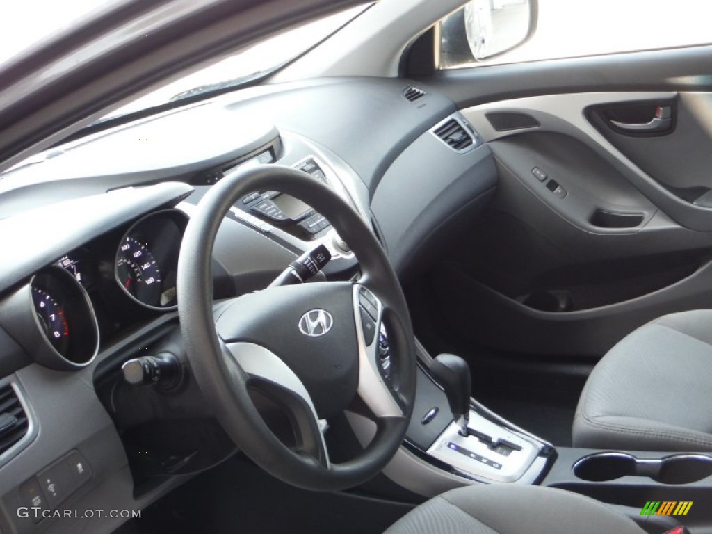 2012 Elantra GLS - Harbor Gray Metallic / Gray photo #10