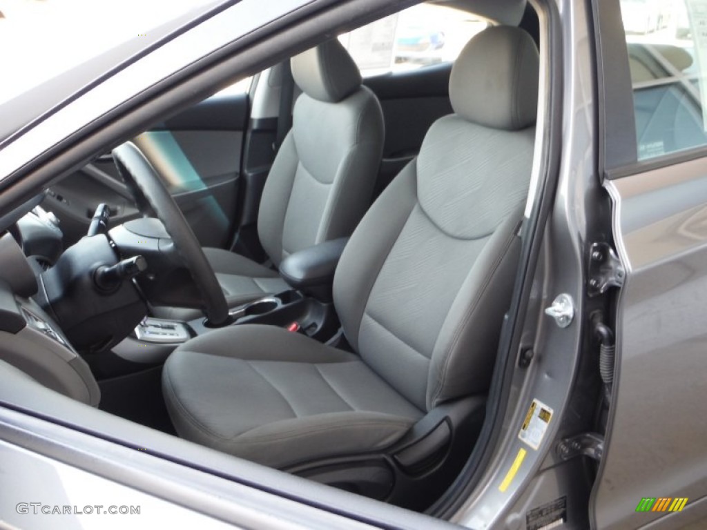 2012 Elantra GLS - Harbor Gray Metallic / Gray photo #11