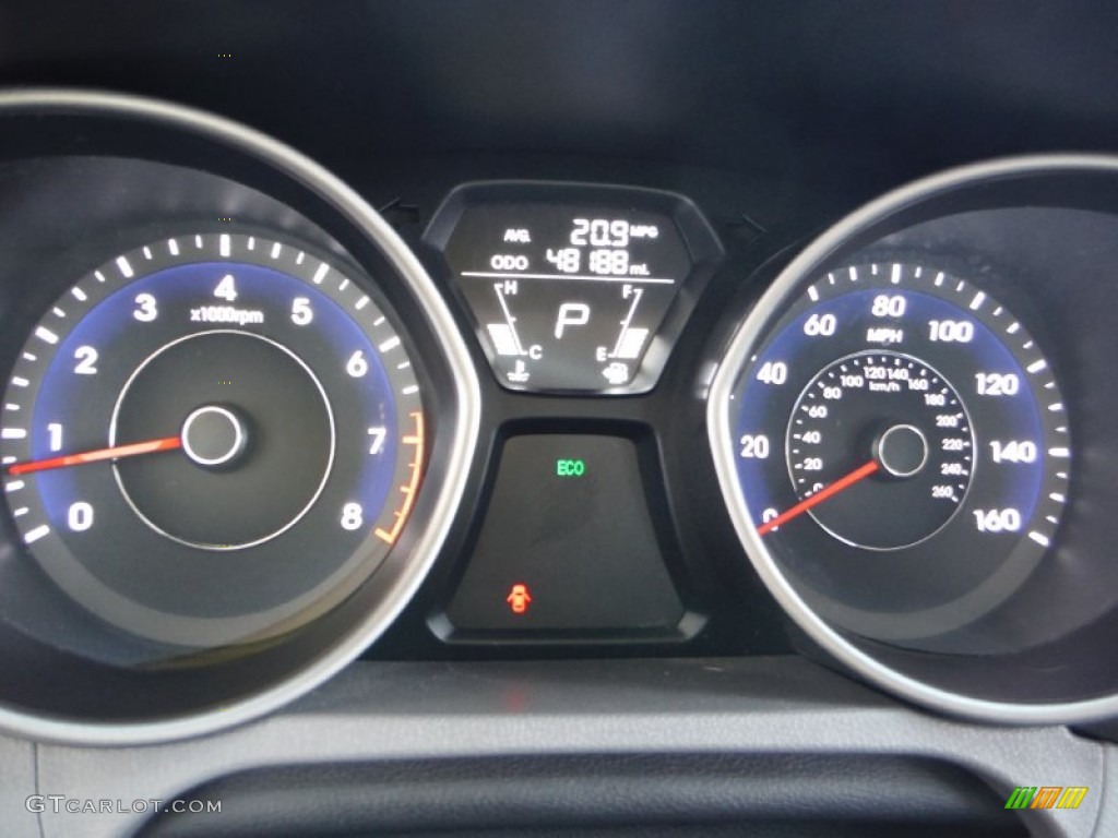 2012 Elantra GLS - Harbor Gray Metallic / Gray photo #20