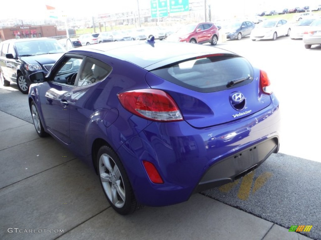 2012 Veloster  - Marathon Blue / Gray photo #6