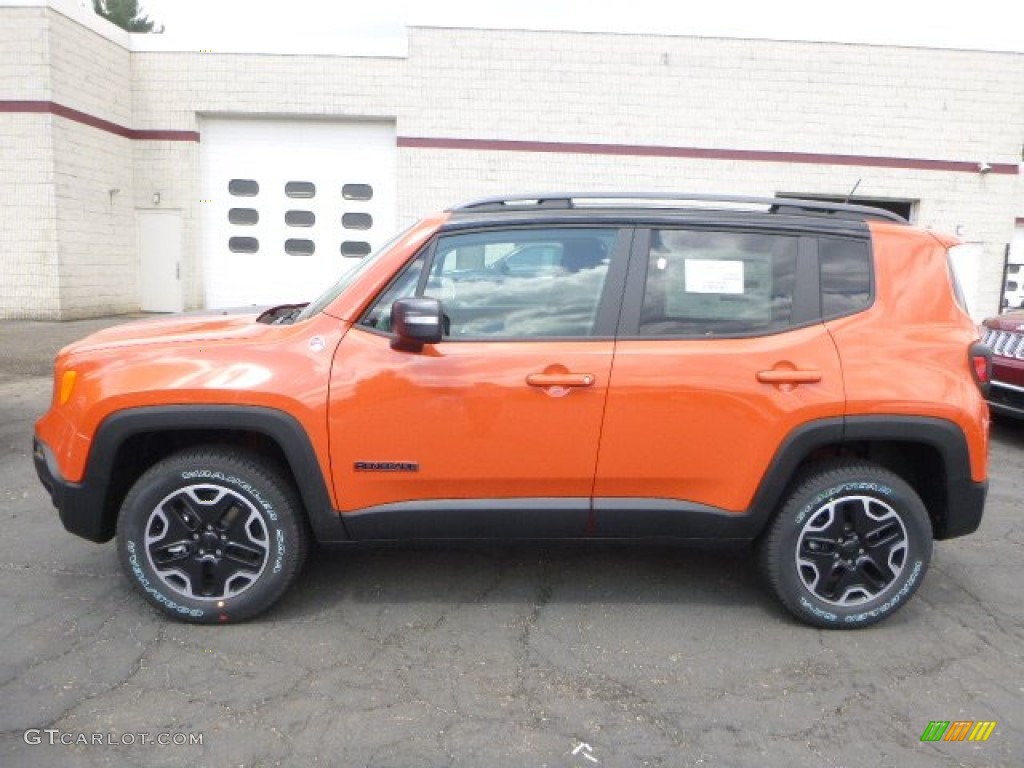 Omaha Orange 2015 Jeep Renegade Trailhawk 4x4 Exterior Photo #103040661