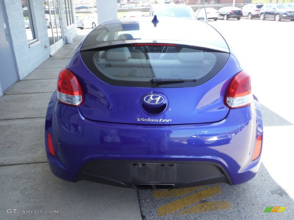 2012 Veloster  - Marathon Blue / Gray photo #7