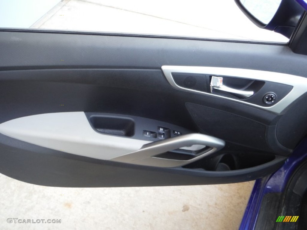 2012 Veloster  - Marathon Blue / Gray photo #9