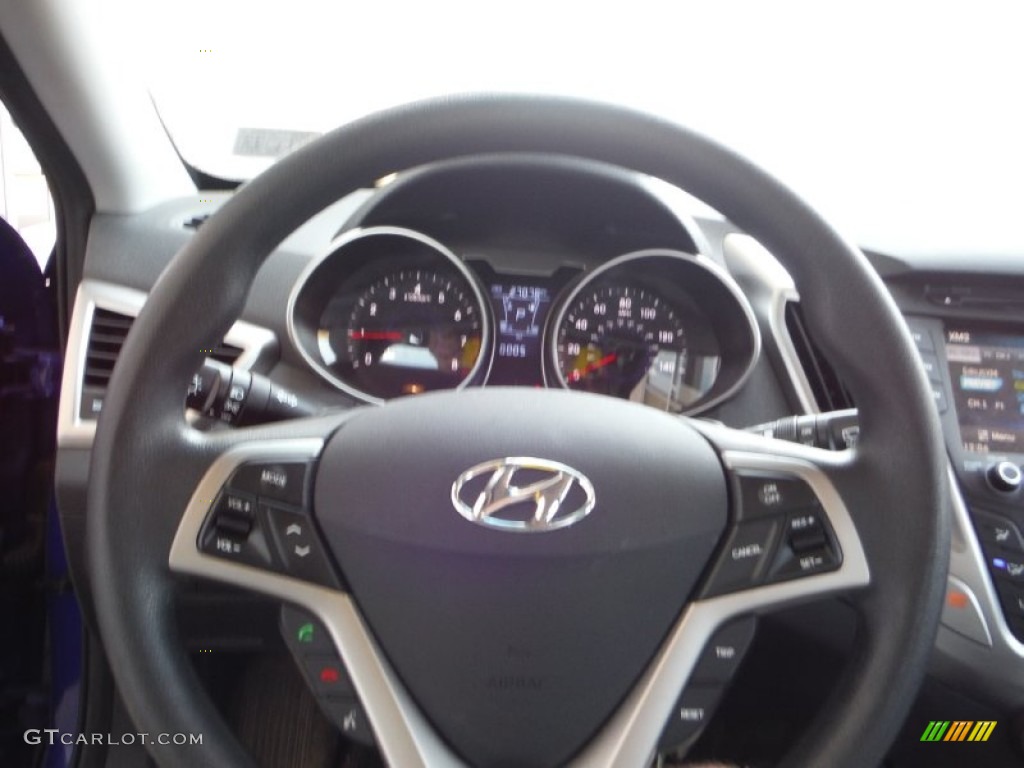 2012 Veloster  - Marathon Blue / Gray photo #15