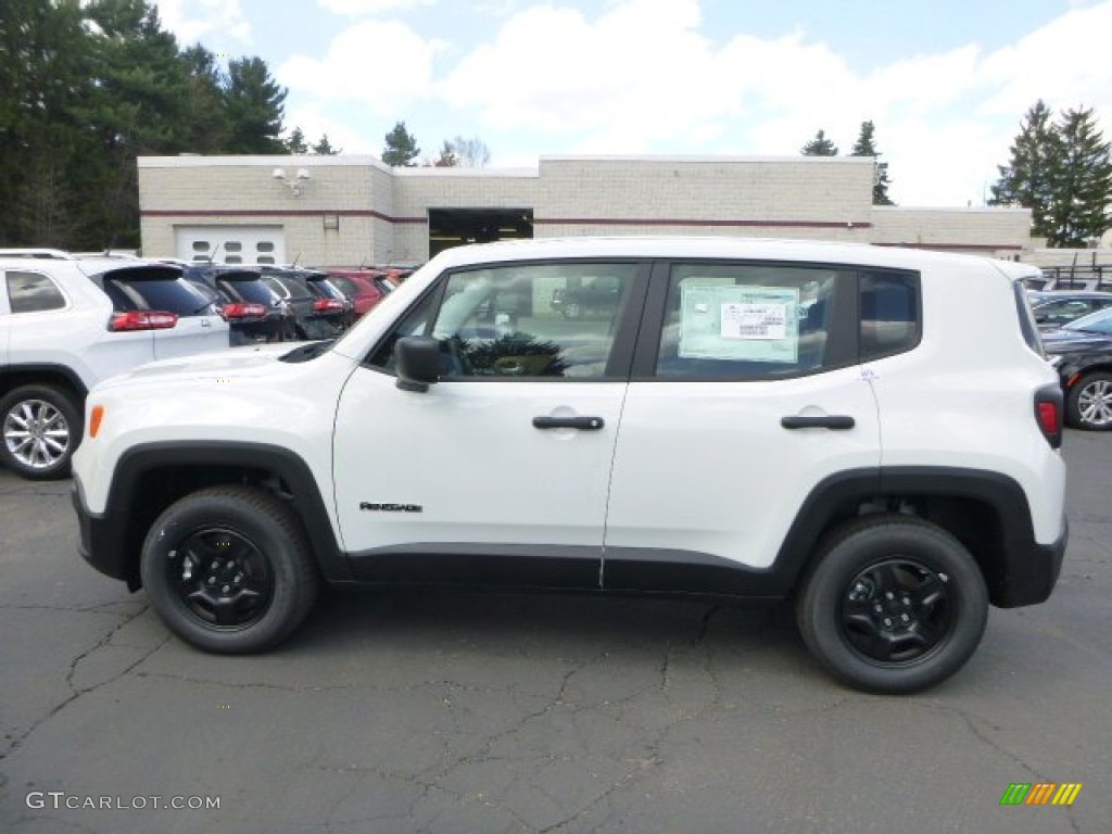 Alpine White 2015 Jeep Renegade Sport 4x4 Exterior Photo #103041045
