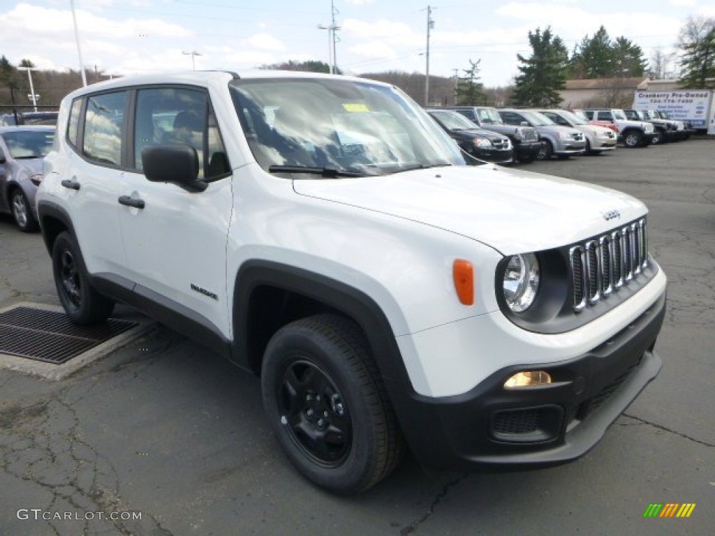 Alpine White 2015 Jeep Renegade Sport 4x4 Exterior Photo #103041216