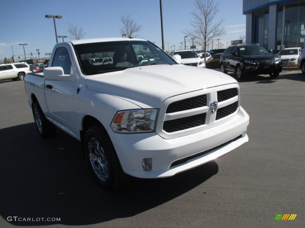 2013 1500 Express Regular Cab 4x4 - Bright White / Black/Diesel Gray photo #1