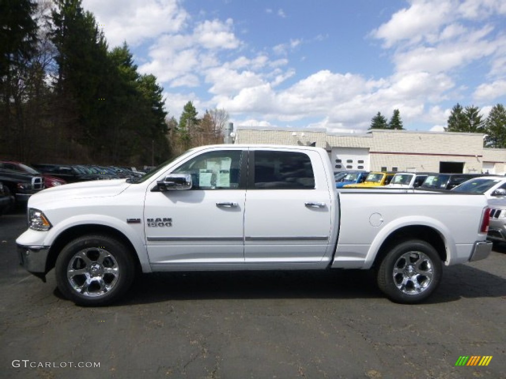 Bright White 2015 Ram 1500 Laramie Crew Cab 4x4 Exterior Photo #103042440