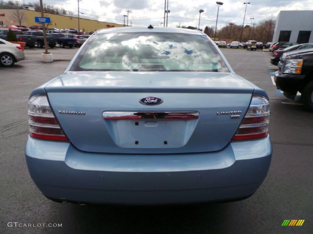 2008 Taurus Limited AWD - Light Ice Blue Metallic / Medium Light Stone photo #4