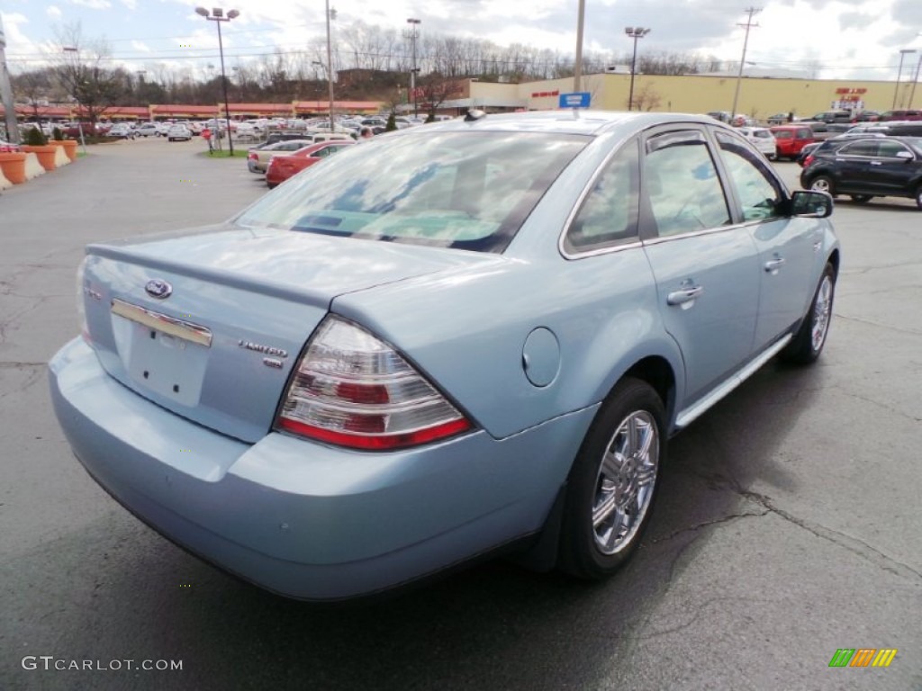 2008 Taurus Limited AWD - Light Ice Blue Metallic / Medium Light Stone photo #5