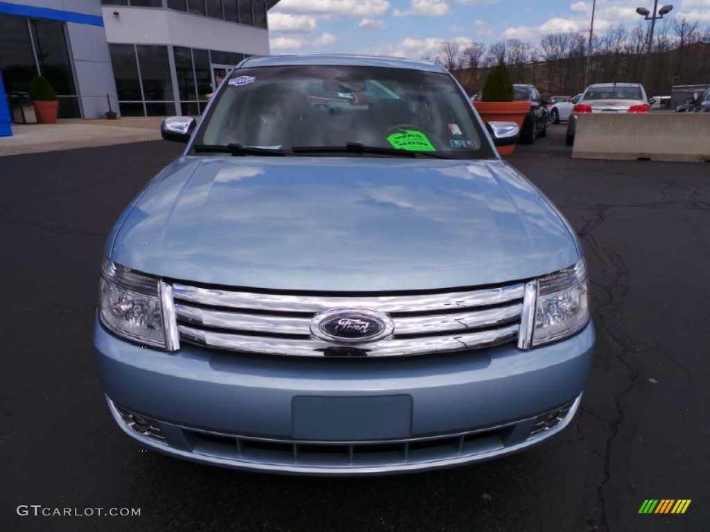 2008 Taurus Limited AWD - Light Ice Blue Metallic / Medium Light Stone photo #8