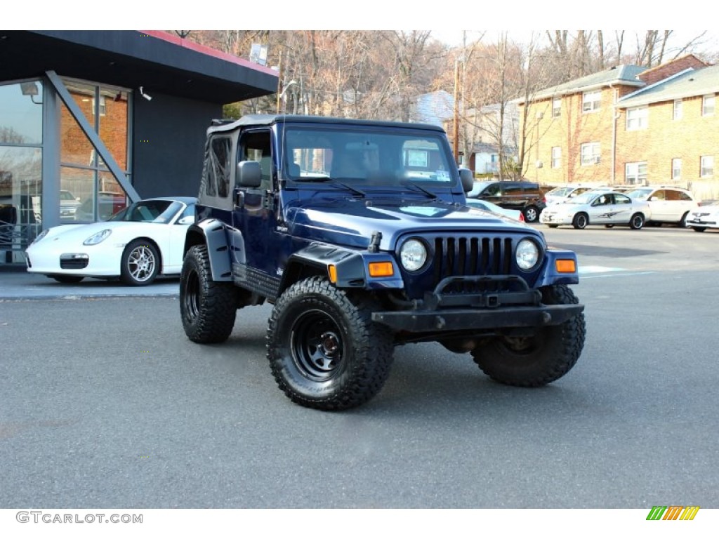 2006 Wrangler Sport 4x4 - Midnight Blue Pearl / Dark Slate Gray photo #1