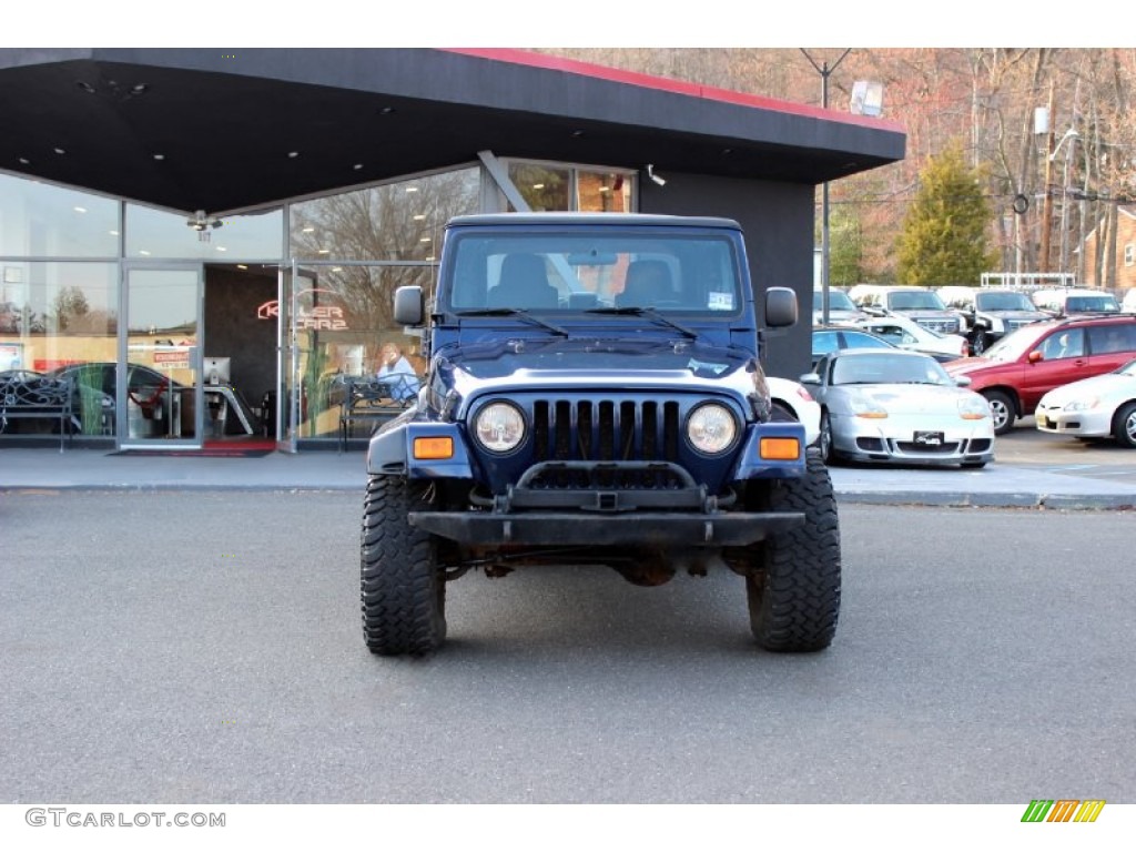 2006 Wrangler Sport 4x4 - Midnight Blue Pearl / Dark Slate Gray photo #2