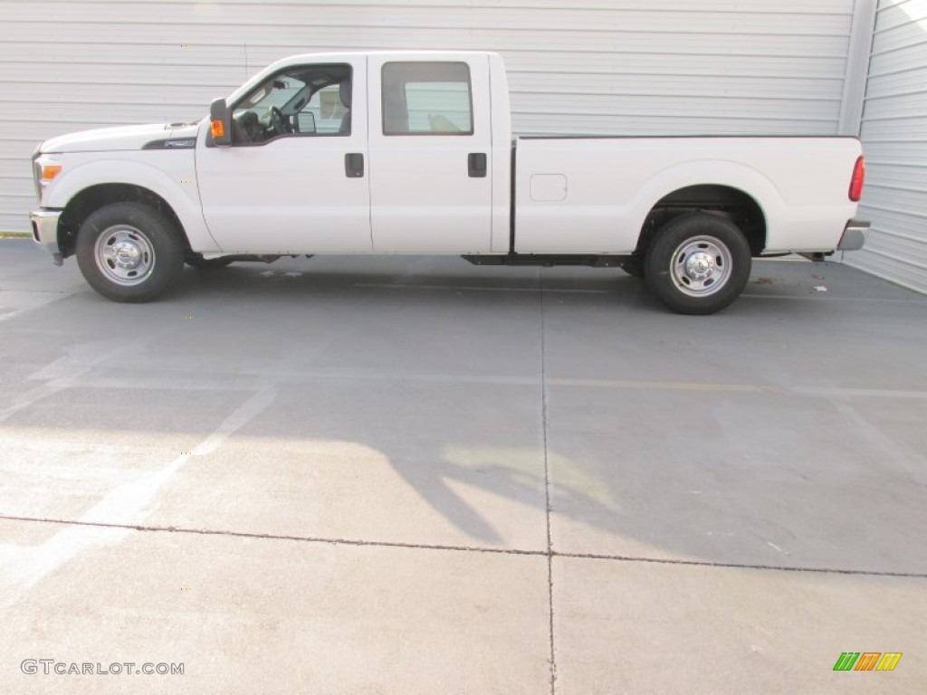 2015 F250 Super Duty XL Crew Cab - Oxford White / Steel photo #6