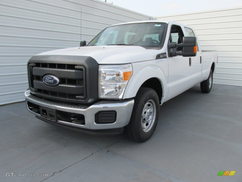 2015 F250 Super Duty XL Crew Cab - Oxford White / Steel photo #7