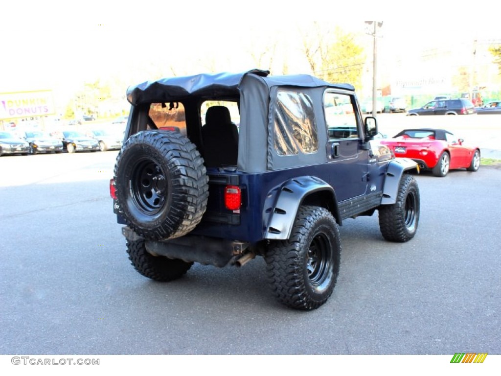 2006 Wrangler Sport 4x4 - Midnight Blue Pearl / Dark Slate Gray photo #7