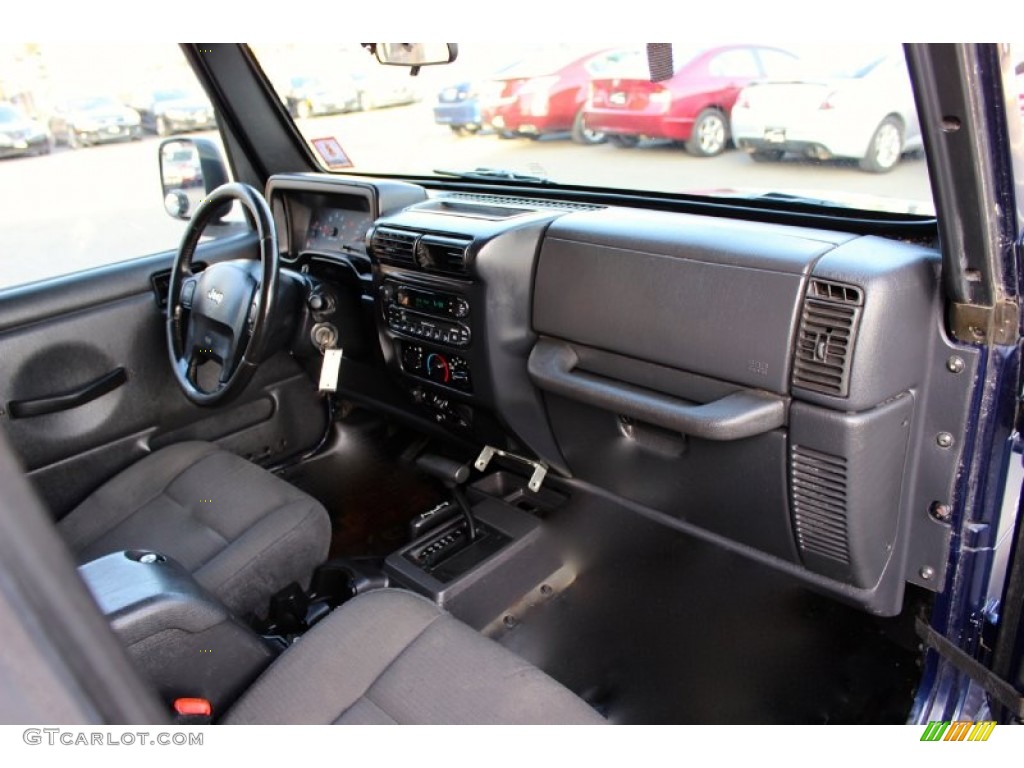 2006 Wrangler Sport 4x4 - Midnight Blue Pearl / Dark Slate Gray photo #8