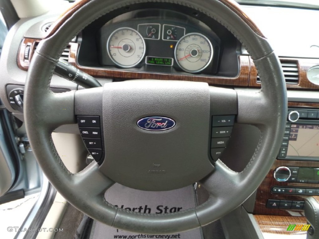 2008 Taurus Limited AWD - Light Ice Blue Metallic / Medium Light Stone photo #16