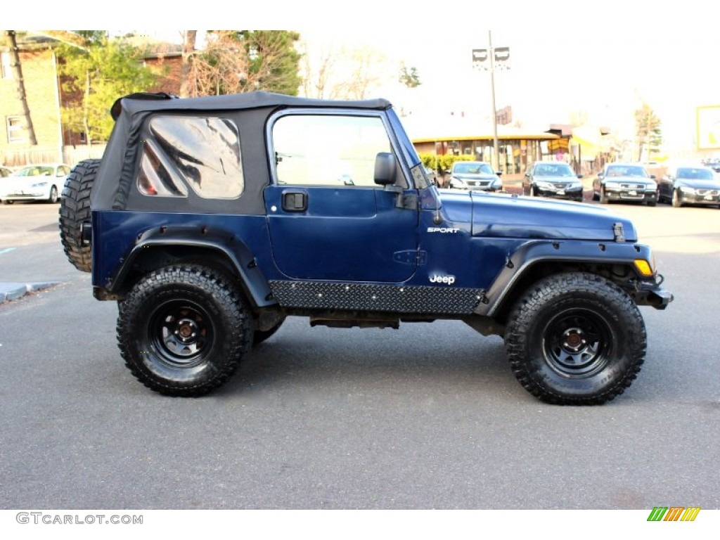 2006 Wrangler Sport 4x4 - Midnight Blue Pearl / Dark Slate Gray photo #10