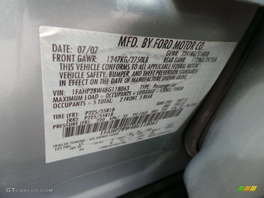2008 Taurus Limited AWD - Light Ice Blue Metallic / Medium Light Stone photo #19