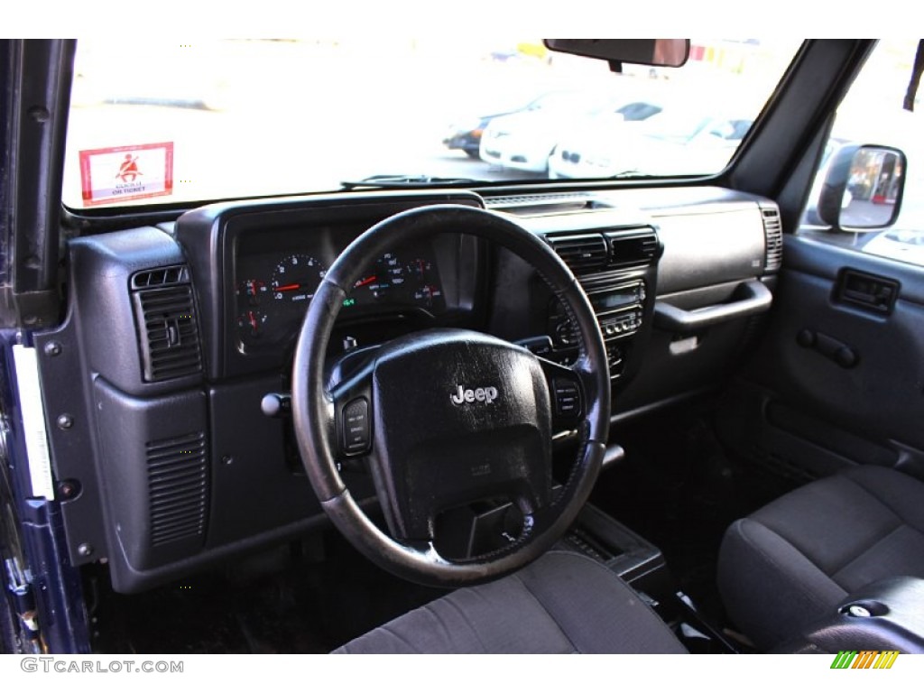 2006 Wrangler Sport 4x4 - Midnight Blue Pearl / Dark Slate Gray photo #12