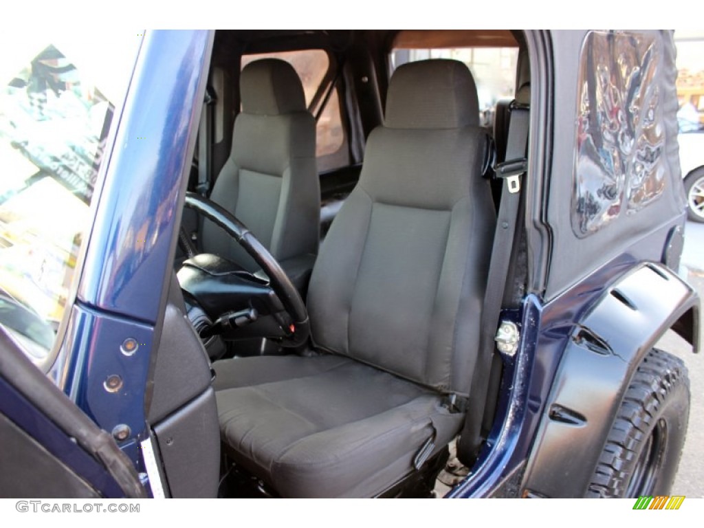 2006 Wrangler Sport 4x4 - Midnight Blue Pearl / Dark Slate Gray photo #14