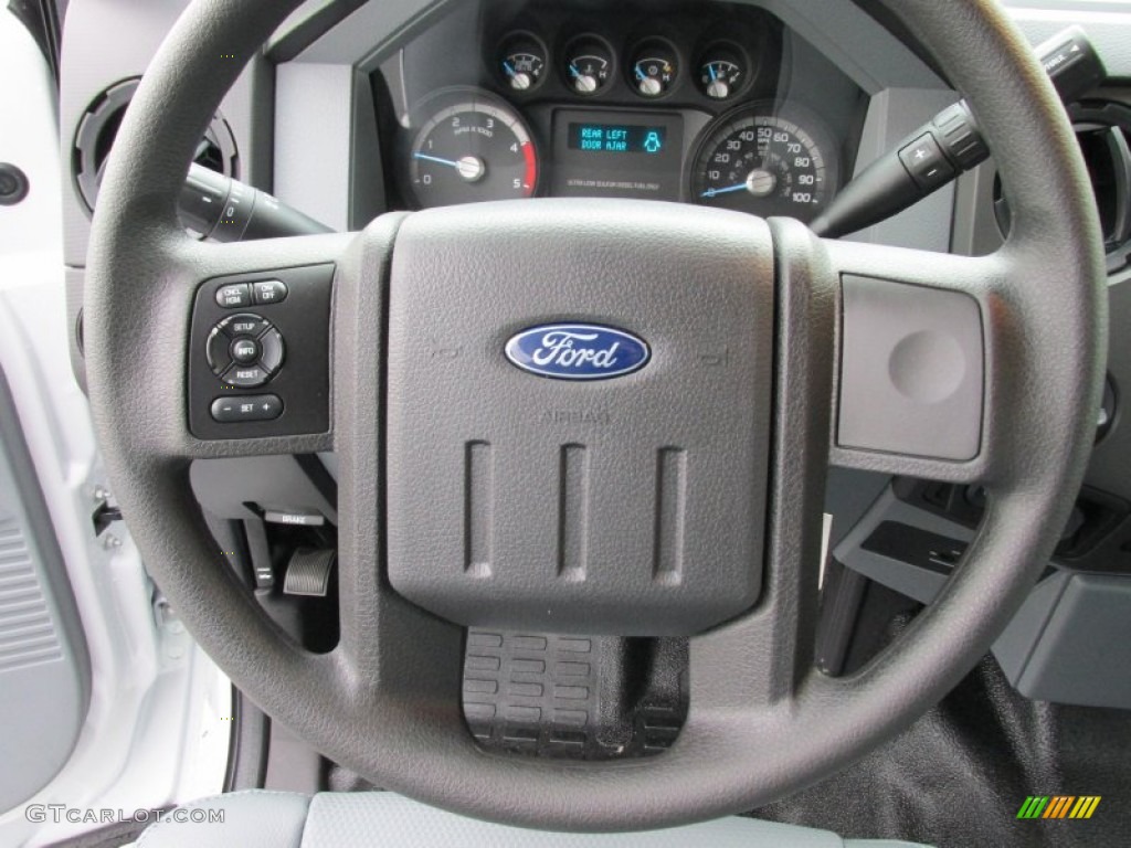 2015 Ford F250 Super Duty XL Super Cab Steel Steering Wheel Photo #103044828