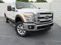 2015 White Platinum Ford F250 Super Duty Lariat Crew Cab 4x4  photo #1