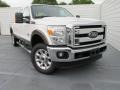 2015 White Platinum Ford F250 Super Duty Lariat Crew Cab 4x4  photo #2