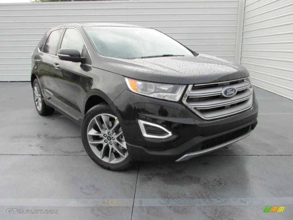 Tuxedo Black Metallic 2015 Ford Edge Titanium Exterior Photo #103046784