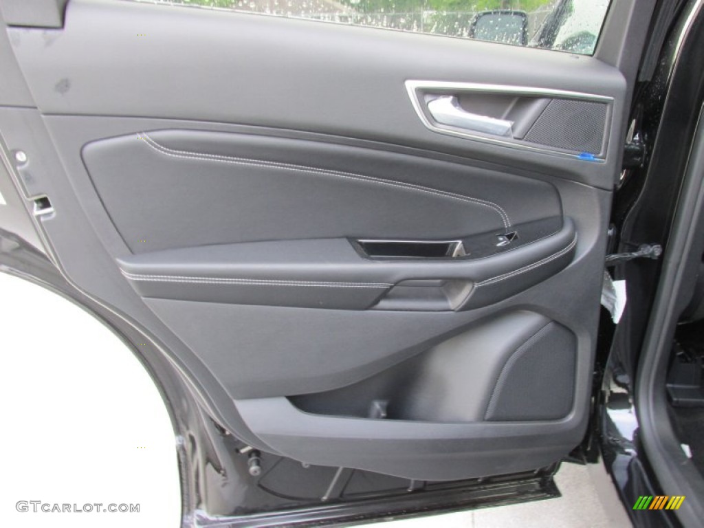 2015 Ford Edge Titanium Ebony Door Panel Photo #103047009