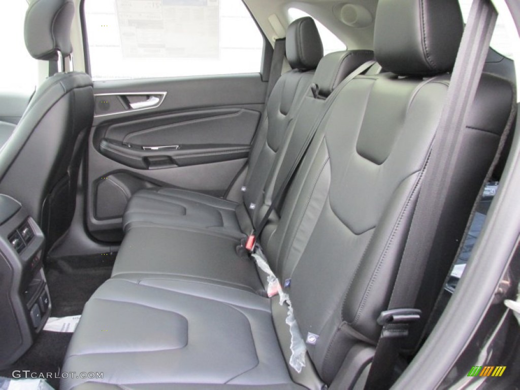 Ebony Interior 2015 Ford Edge Titanium Photo #103047027