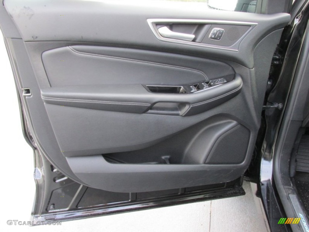 2015 Ford Edge Titanium Ebony Door Panel Photo #103047033