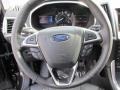 Ebony 2015 Ford Edge Titanium Steering Wheel