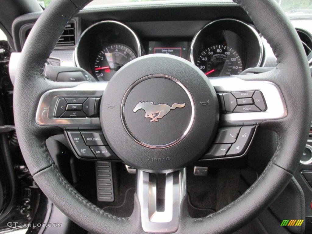 2015 Mustang GT Premium Coupe - Black / Ebony photo #29