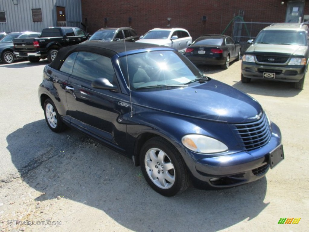 2005 PT Cruiser Touring Turbo Convertible - Midnight Blue Pearl / Dark Slate Gray photo #18