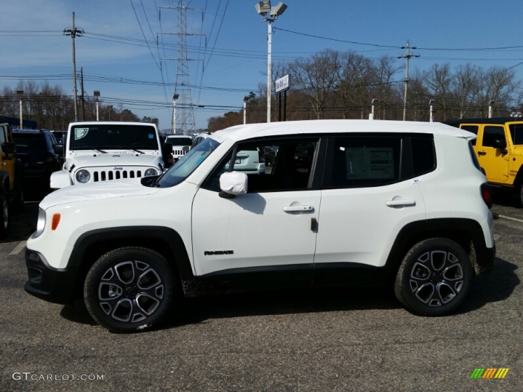 Alpine White 2015 Jeep Renegade Limited Exterior Photo #103049442