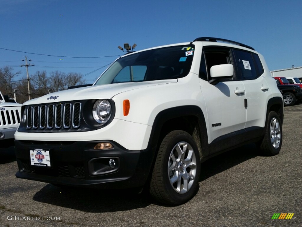 2015 Renegade Latitude 4x4 - Alpine White / Black photo #1