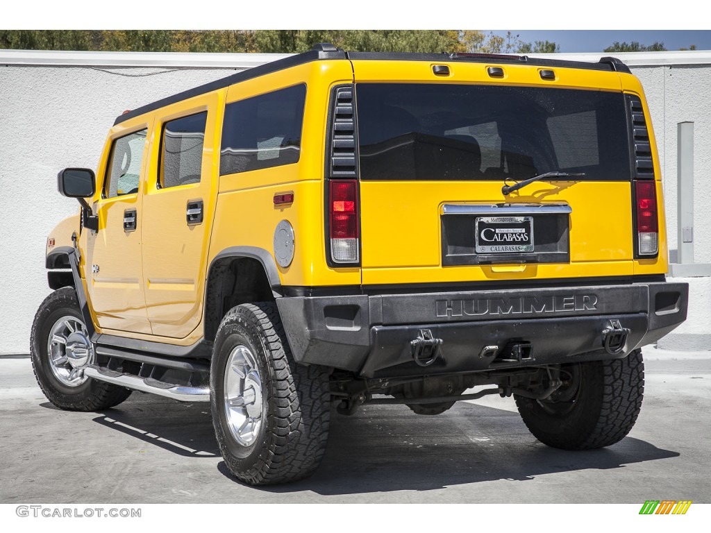 2005 H2 SUV - Yellow / Ebony Black photo #10