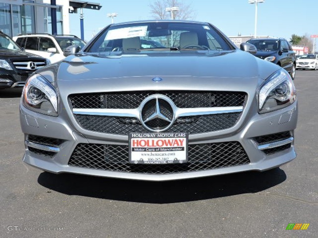 2015 SL 400 Roadster - Palladium Silver Metallic / Porcelain/Black photo #2