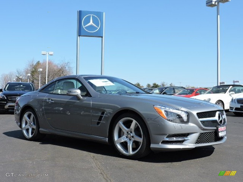 2015 SL 400 Roadster - Palladium Silver Metallic / Porcelain/Black photo #3